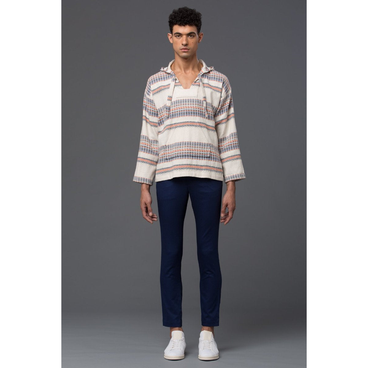 Palmiers Du Mal Striped Hoodie