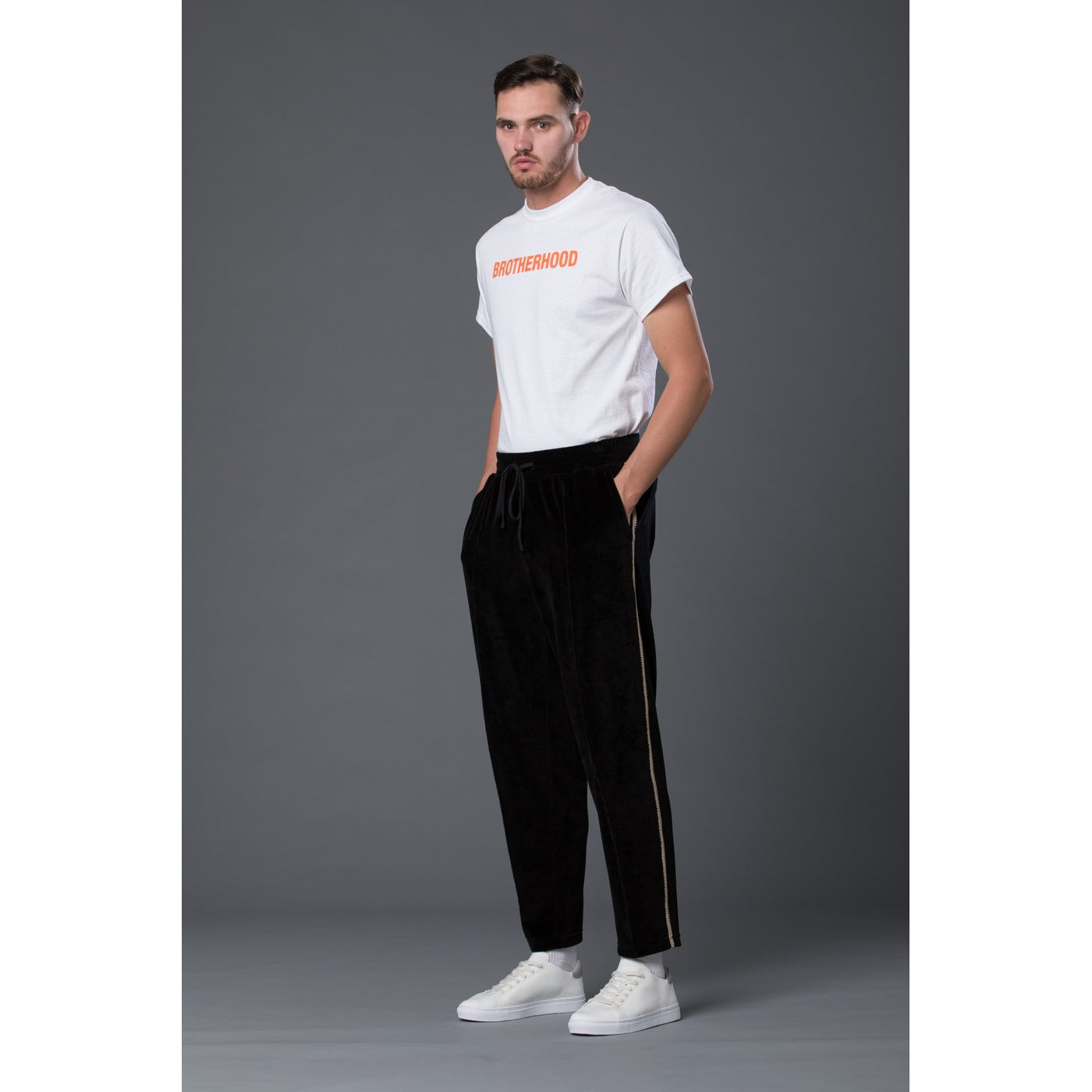 s.k. manor hill Black Velvet Pant