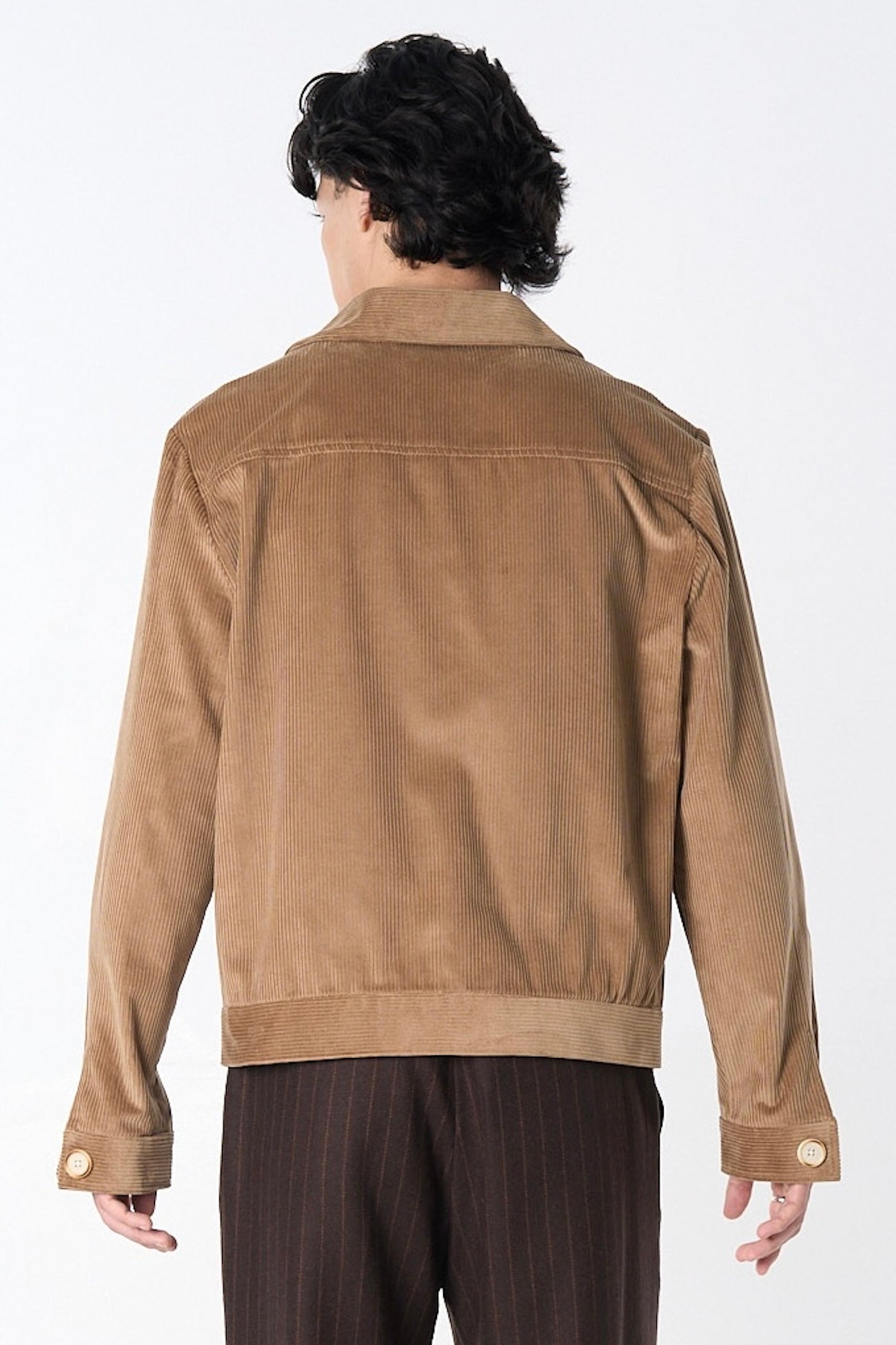 Graphia New York "Dean" Jacket in Fawn Brown 8-Wale Corduroy