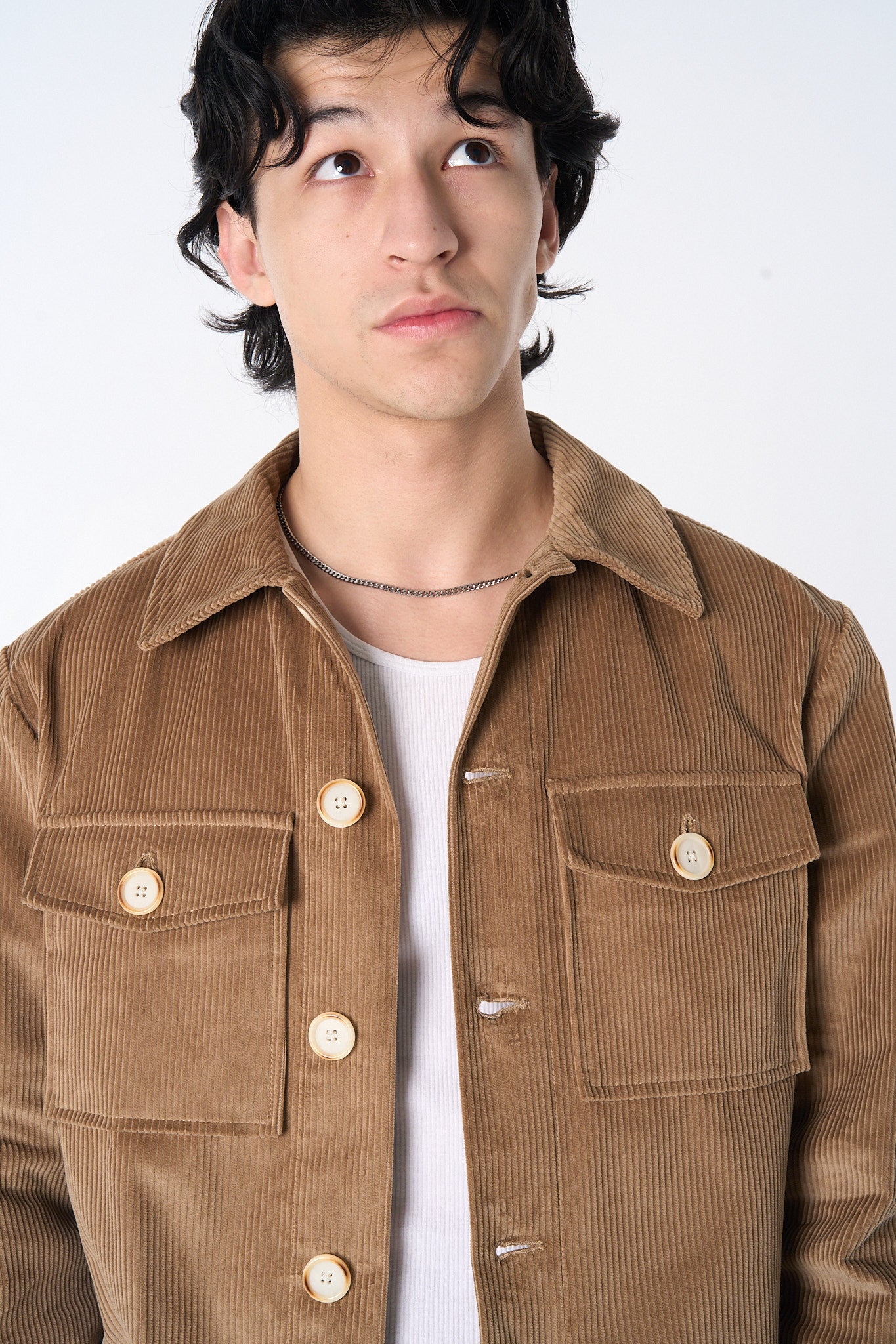 Graphia New York "Dean" Jacket in Fawn Brown 8-Wale Corduroy