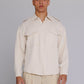 Graphia New York “Jones” Safari Shirt in Natural Satin