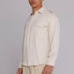 Graphia New York “Jones” Safari Shirt in Natural Satin