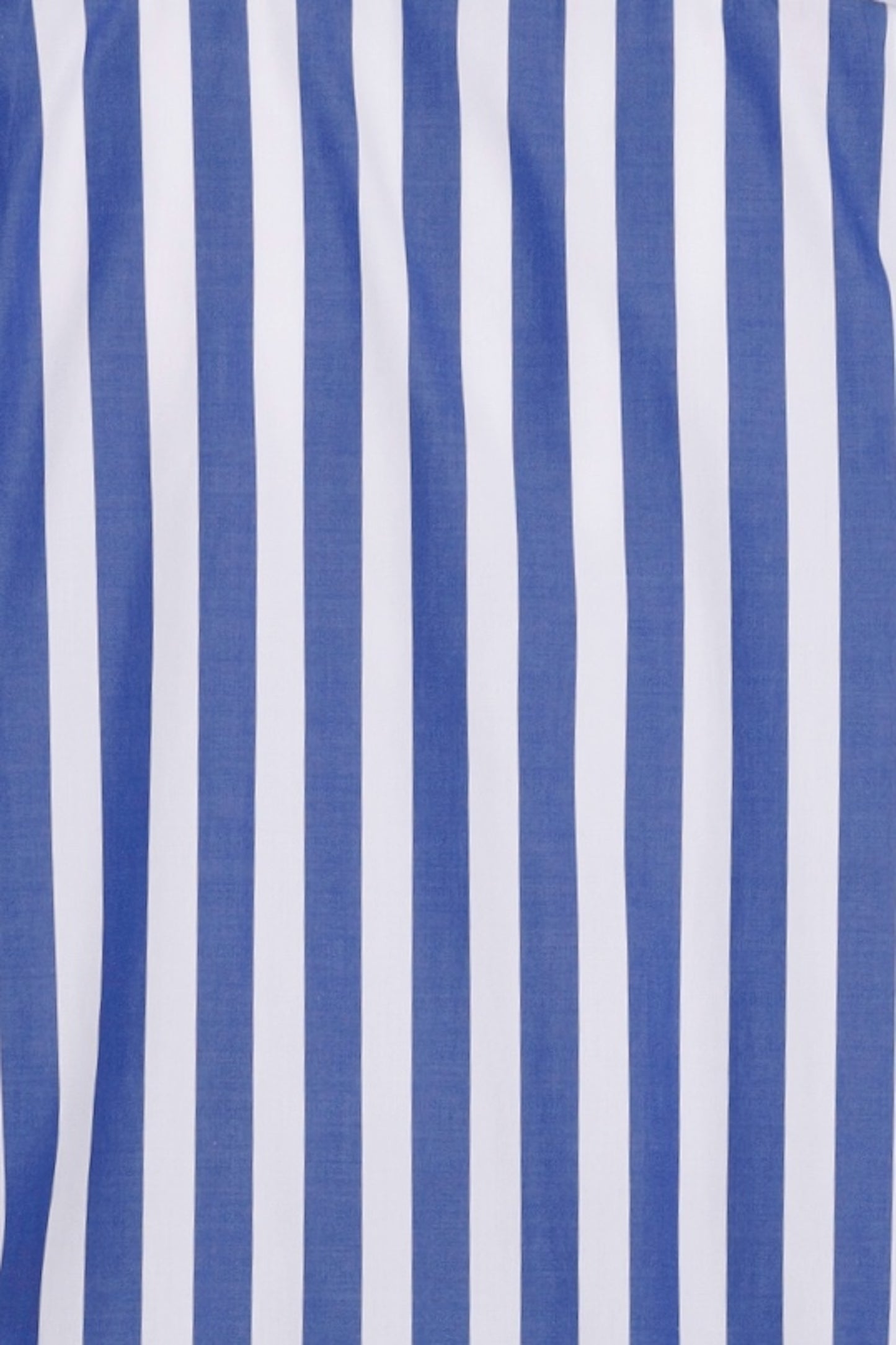 Graphia New York "Flowers" Button Up Shirt in Blue & White Bar Stripes