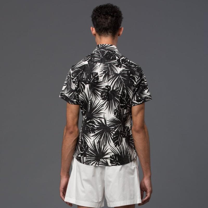 Krammer and Stoudt Black and White Floral Shirt