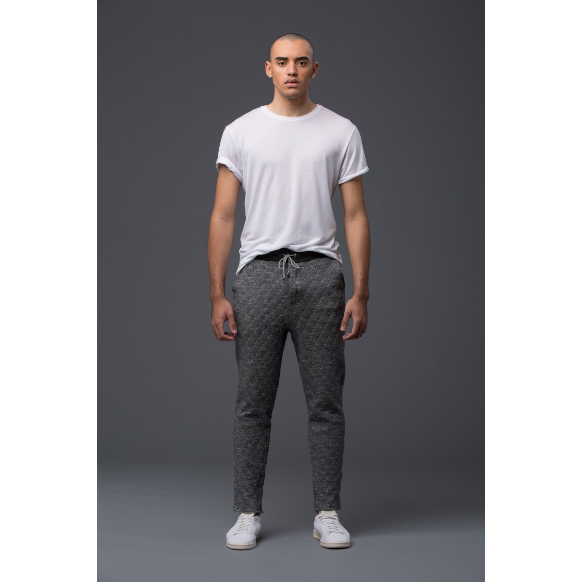 Krammer and Stoudt Grey Quilted Sweatpant
