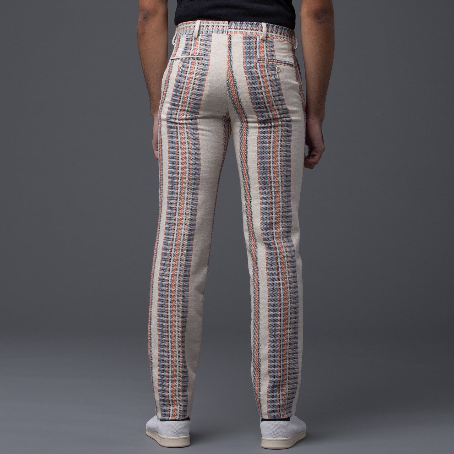 Palmiers Du Mal Multi-Stripe Ecru Pant