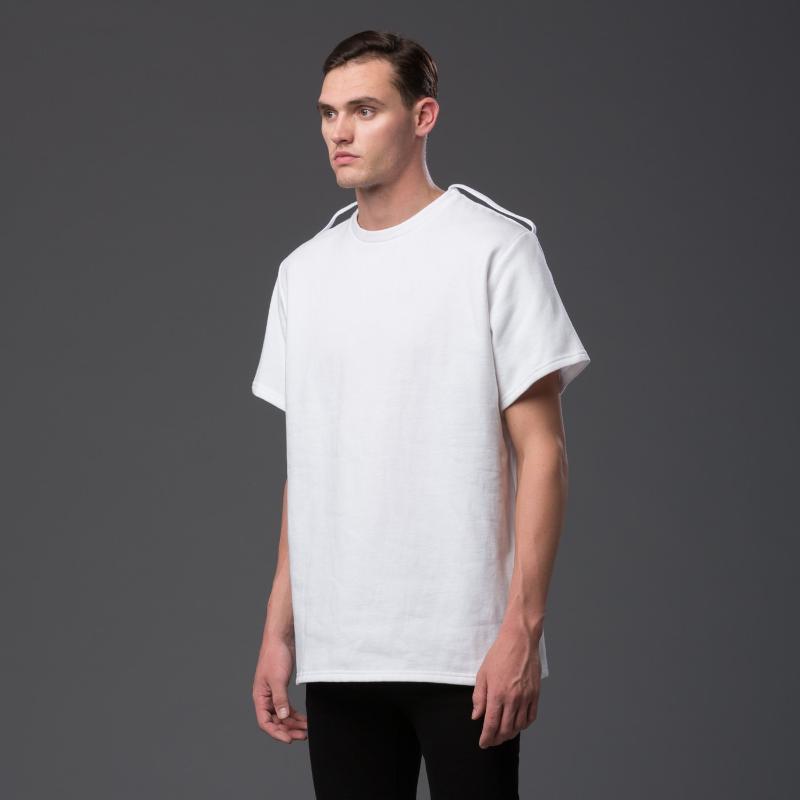 White shirt best sale with shoulder straps