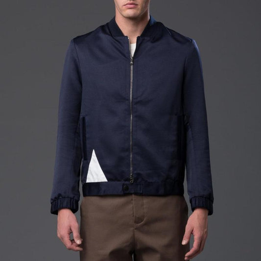 Carlos Campos Navy Blue Cotton Filler Trench Coat in 2023