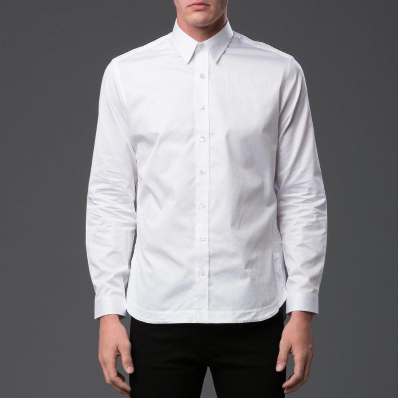 Carlos Campos Pleated Tail Button Down