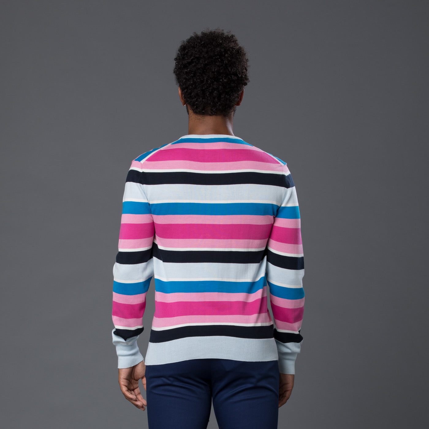 David Hart Multi-Stripe Sweater