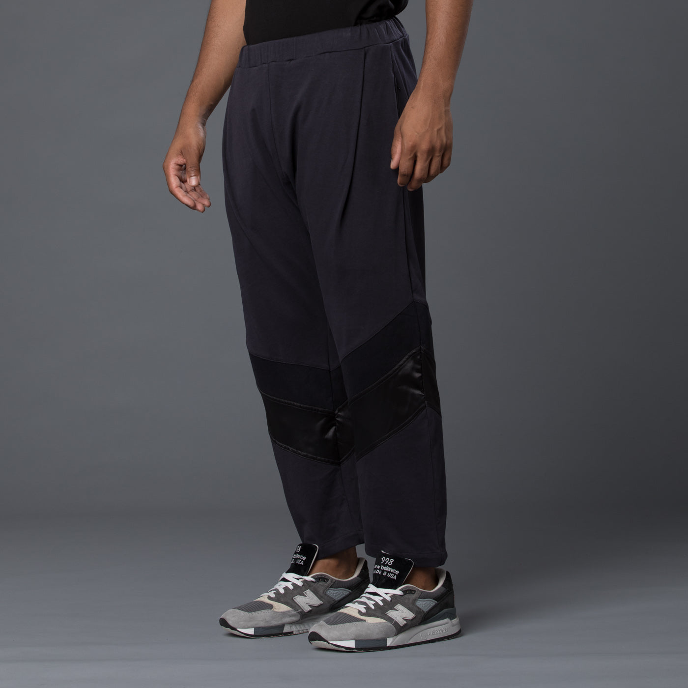 Double Waistband Track Pants in Olive