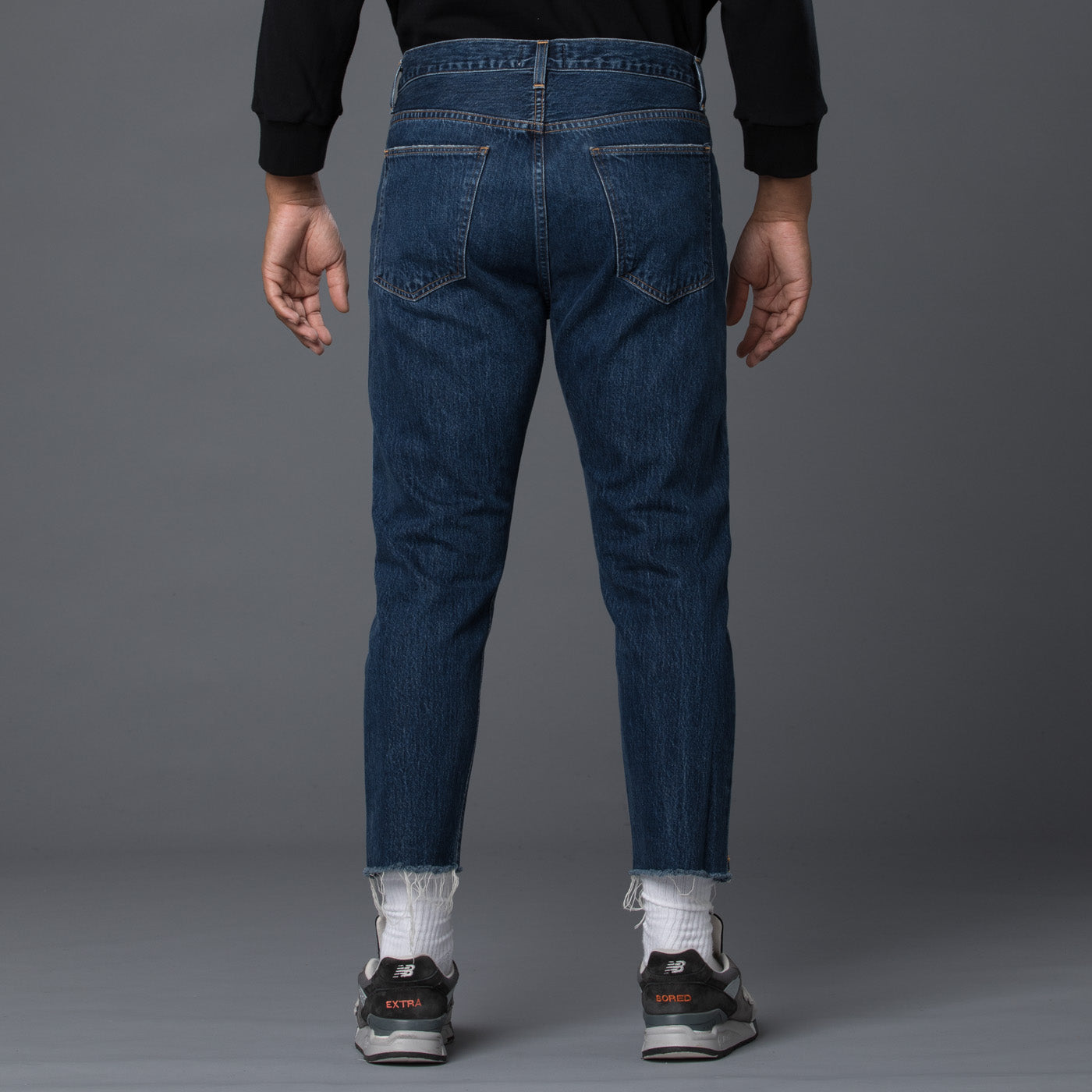 Cut Off Tapered Hero Jean in Desolate