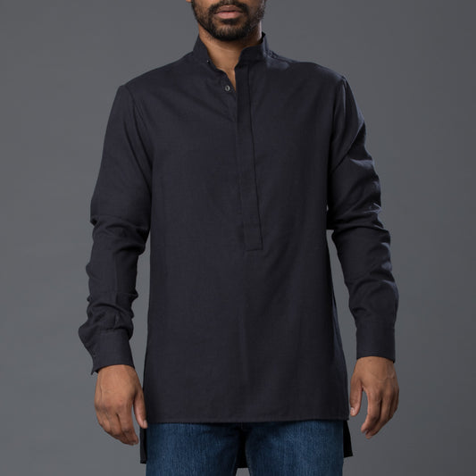 Deveaux Black Flannel Shirt