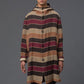 Thaddeus O'Neil Striped Hooded Trench