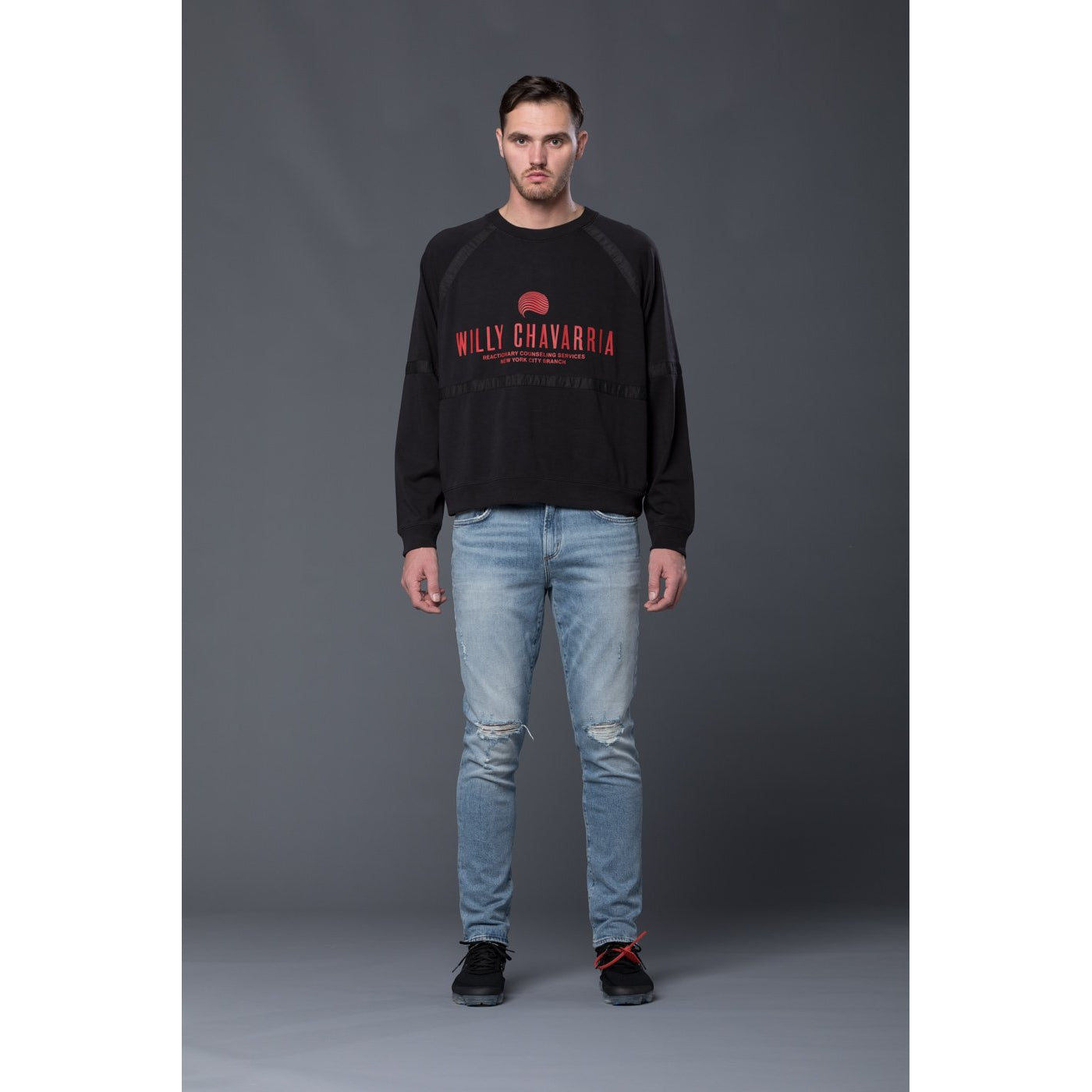 Willy Chavarria Battery Buffalo Long Sleeve Sweatshirt – THE ENSIGN