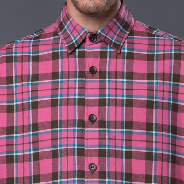 Boxy Plaid Flannel Shirt